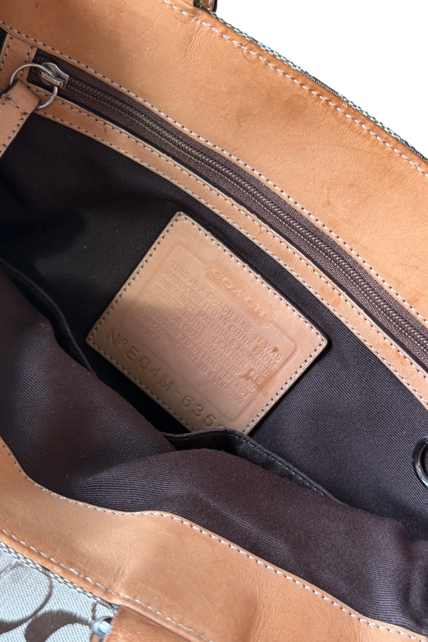 Coach Signature Belted Tote Bag