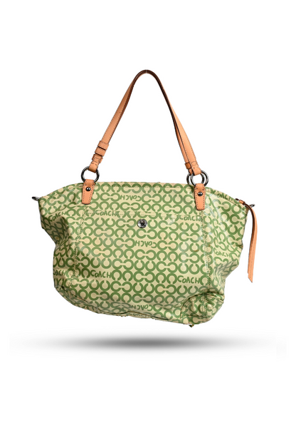 Coach Scout Green Hobo Leather Handbag