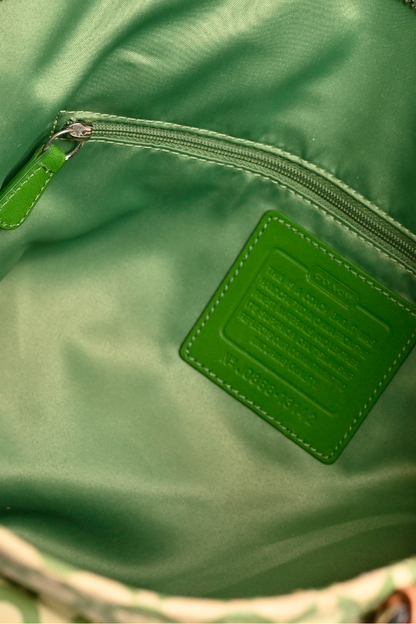 Coach Scout Green Hobo Leather Handbag