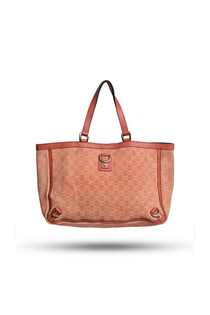 Gucci Abbey D Ring Canvas Tote