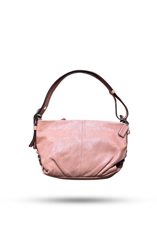 Coach Perforated Signature Leather Bag