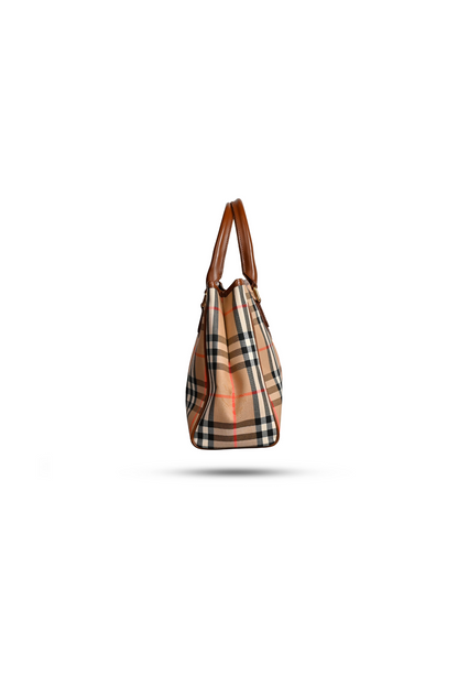 Burberry Nova Check Shadow Horse Tote