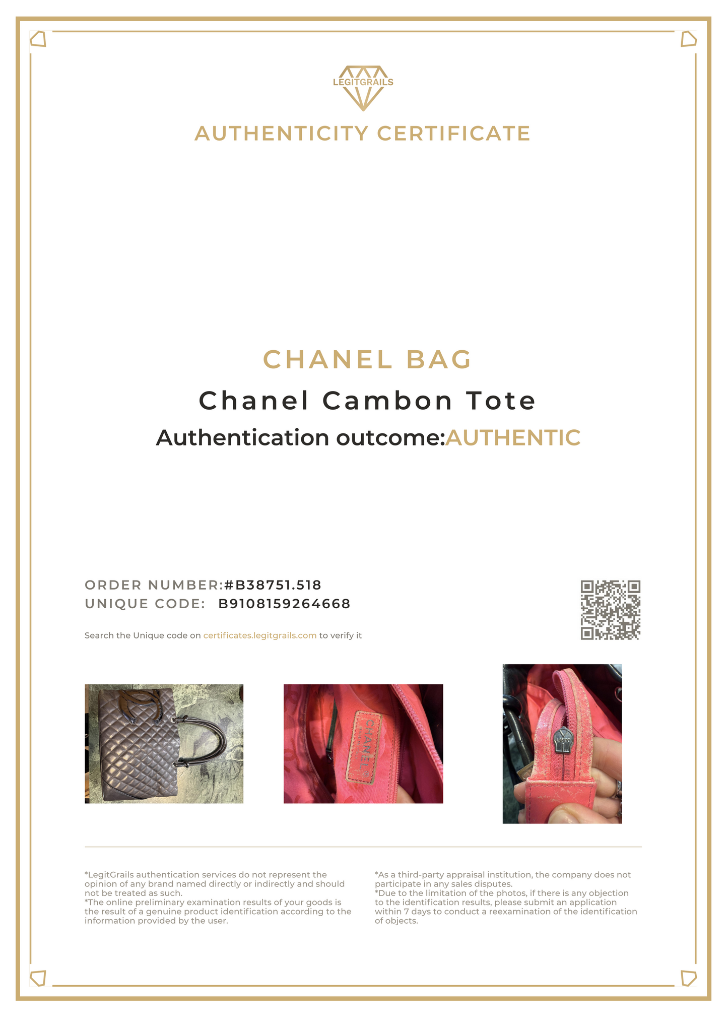 Chanel Camdon Tote Bag