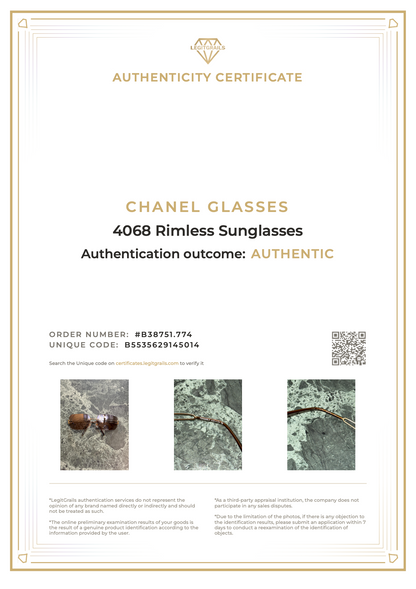Chanel 4068 Rimless Sunglasses
