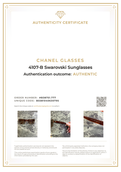 Chanel 4107-B Swarovski Sunglasses