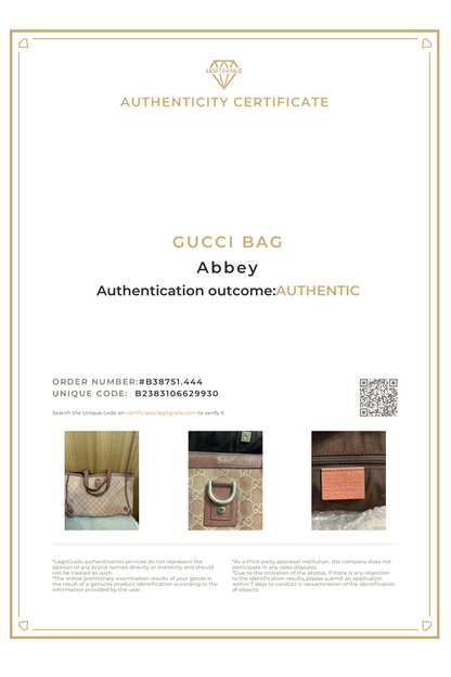 Gucci Abbey D Ring Canvas Tote