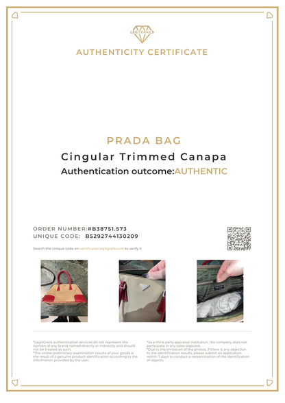 Prada 2013 Cingiale Trimmed Canapa