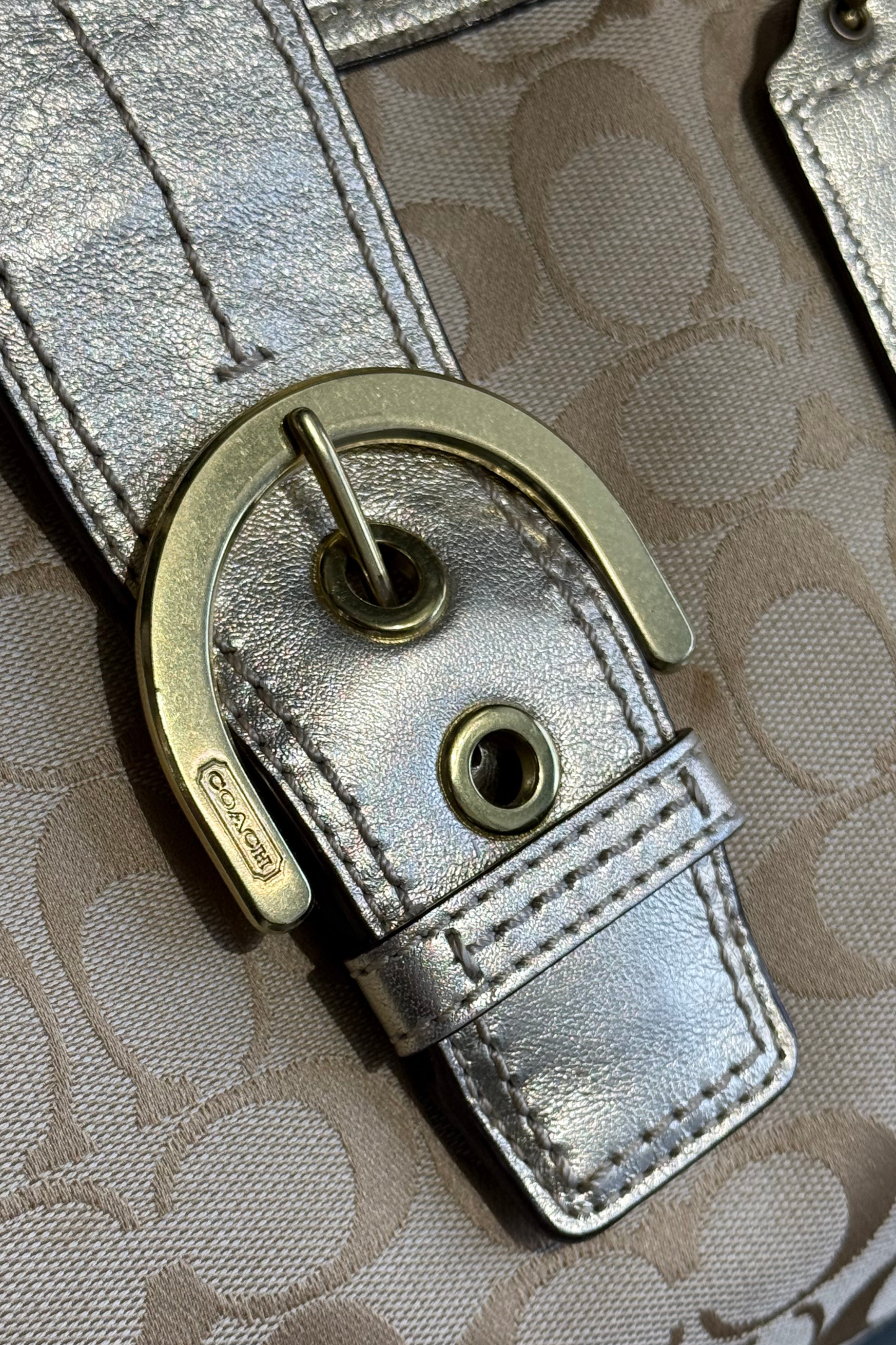 Coach East West Soho Signature Tote Bag