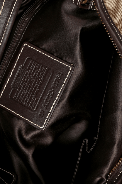 Coach Monogram Signature Ergo Canvas Bag