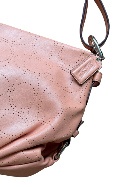Coach Perforated Signature Leather Bag