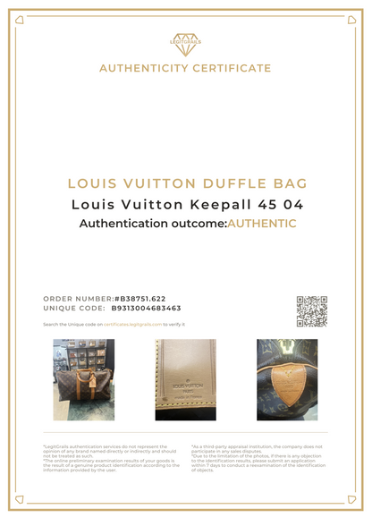 Louis Vuitton Keepall 45 04