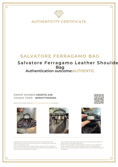 Salvadore Ferragamo Leather Shoulder Bag