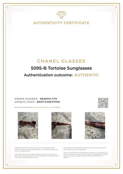 Chanel 5095-B Tortoise Sunglasses