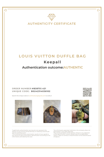 Louis Vuitton Keepall Duffle