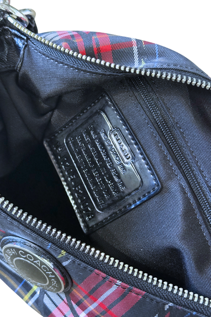 Coach Mini Poppy Tartan 2Way Bag