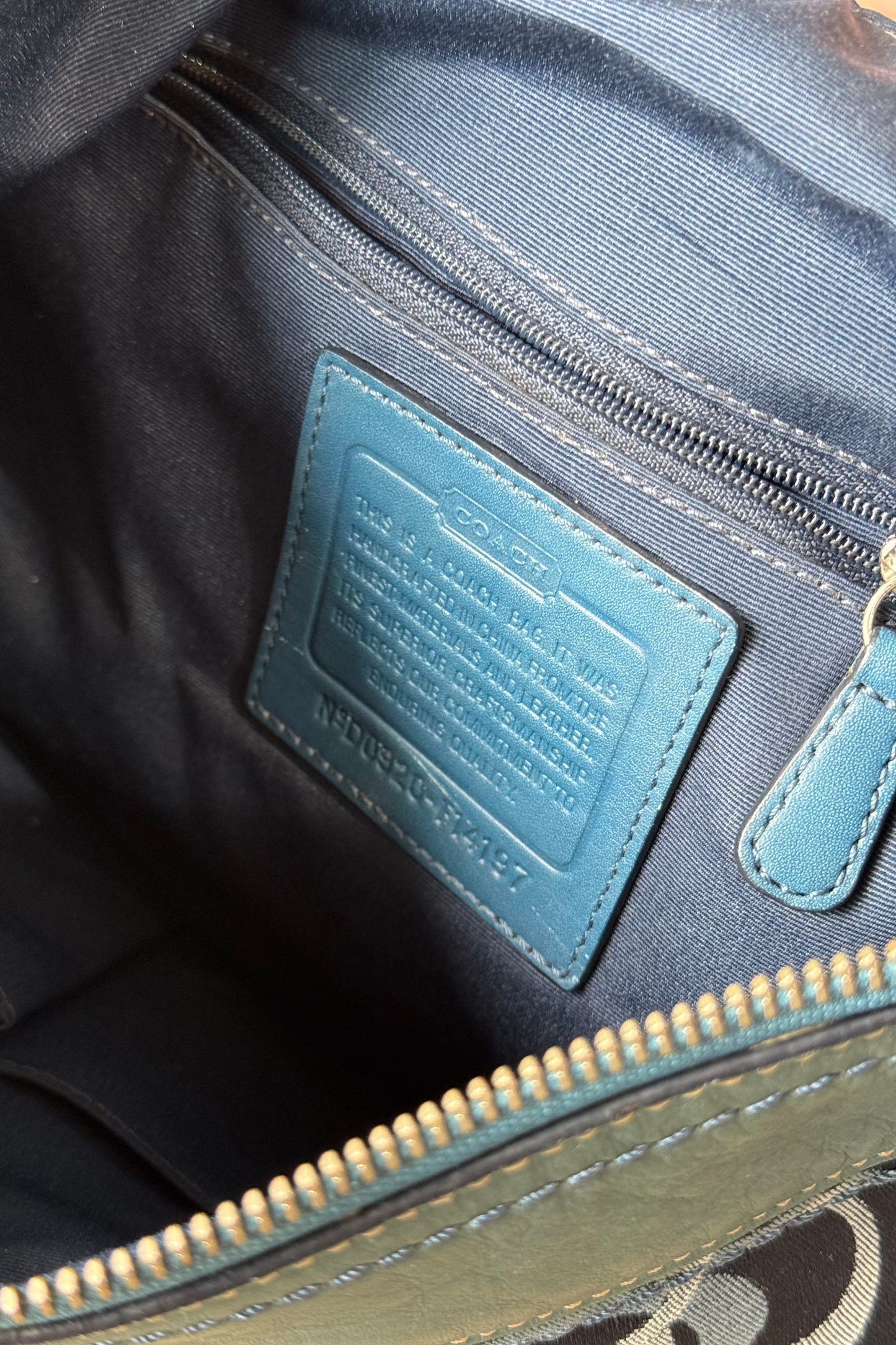 Coach Signature Denim Crossbody Bag