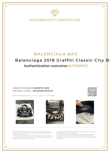 Balenciaga Graffiti Classic City S Bag