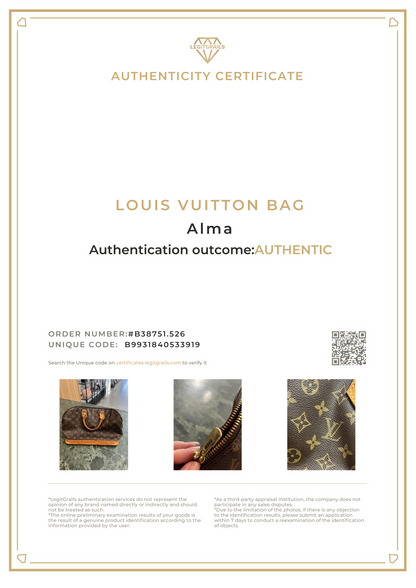 Louis Vuitton Alma Bag