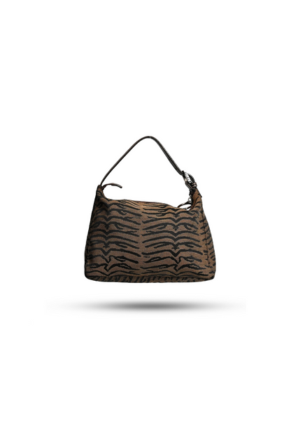 Fendi Canvas Tiger Print Mini Pouchette