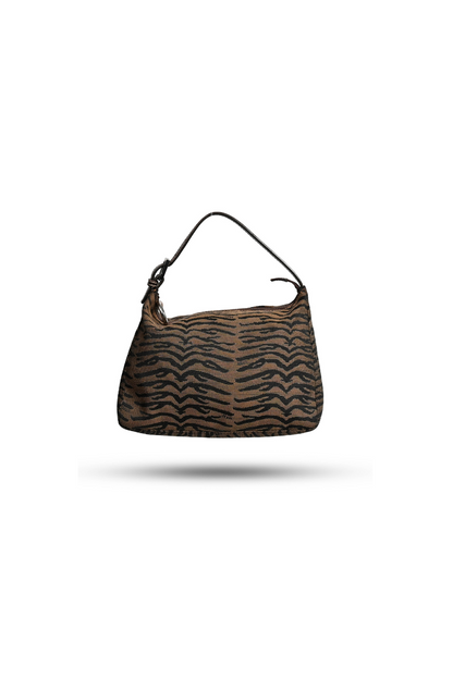 Fendi Canvas Tiger Print Mini Pouchette