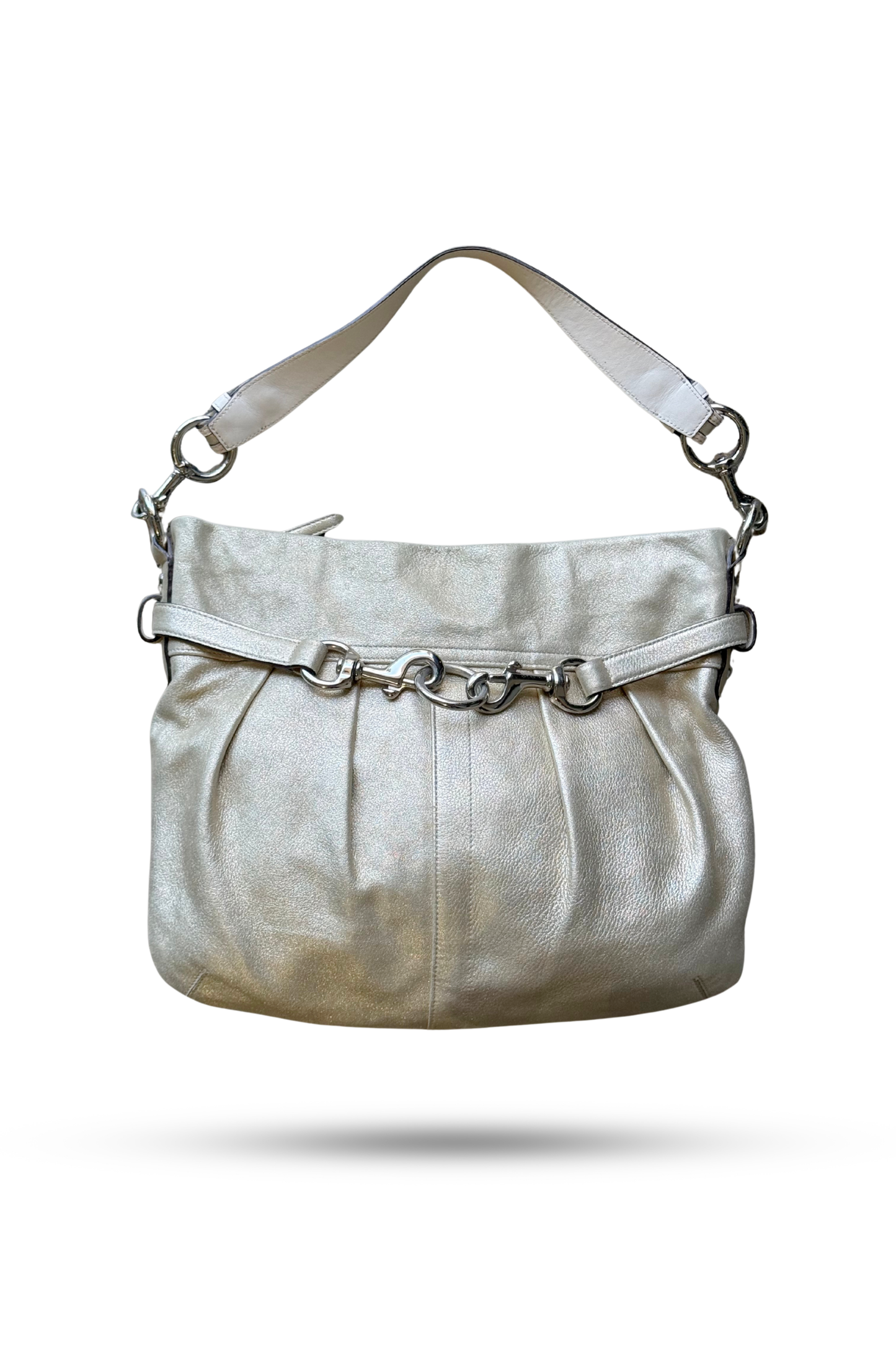 Coach Soft Metallic Hobo Bag