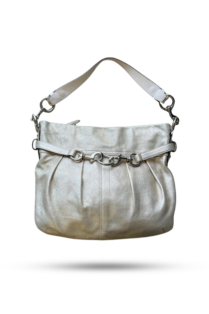 Coach Soft Metallic Hobo Bag