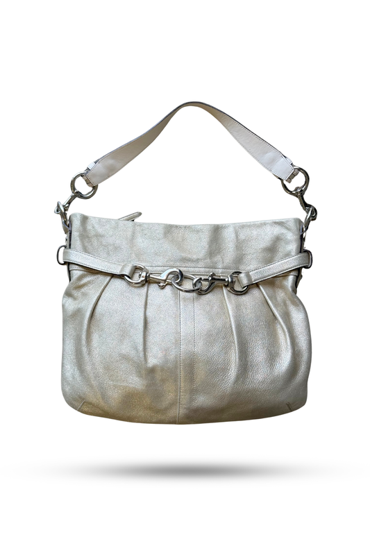Coach Soft Metallic Hobo Bag