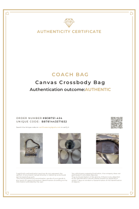 Coach Canvas Crossbody Bag