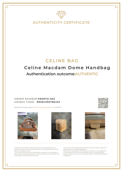 Celine Macadam Triomphe Dome Bag