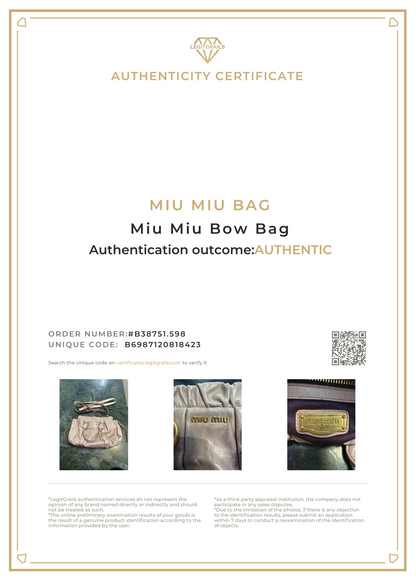 Miu Miu Bow Bag