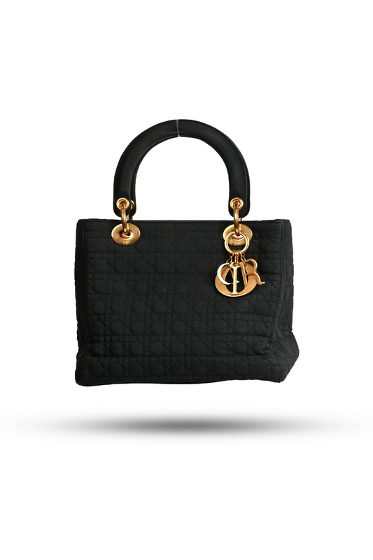 Dior Lady Dior Cloth Handbag