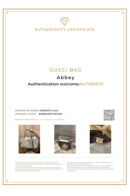 Gucci Abbey D Ring Cloth Tote