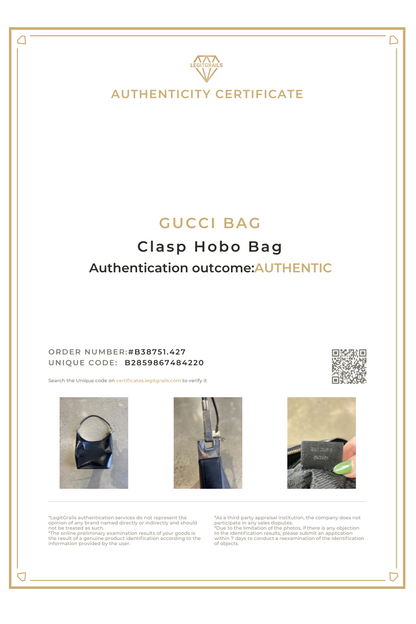 Gucci Clasp Hobo Bag