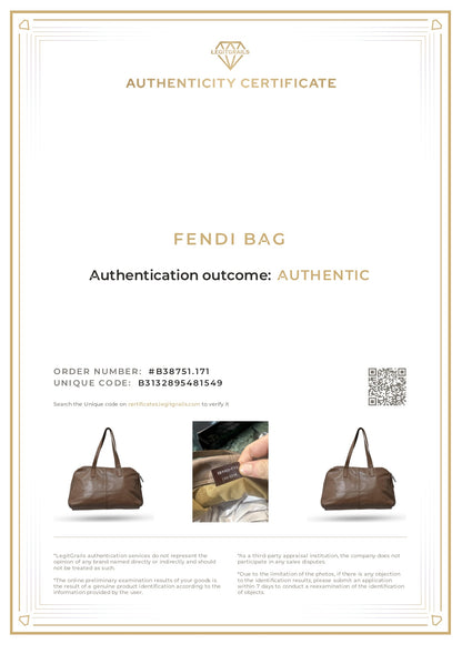 Fendi Brown Leather Shoulder Bag
