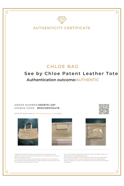 See by Chloe Patent Leather Tote