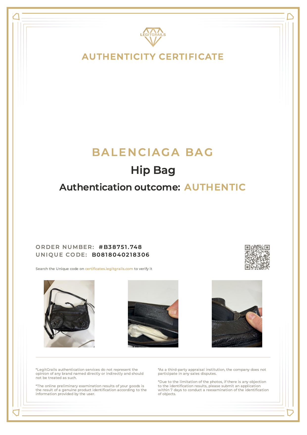 Balenciaga Hip Bag Black