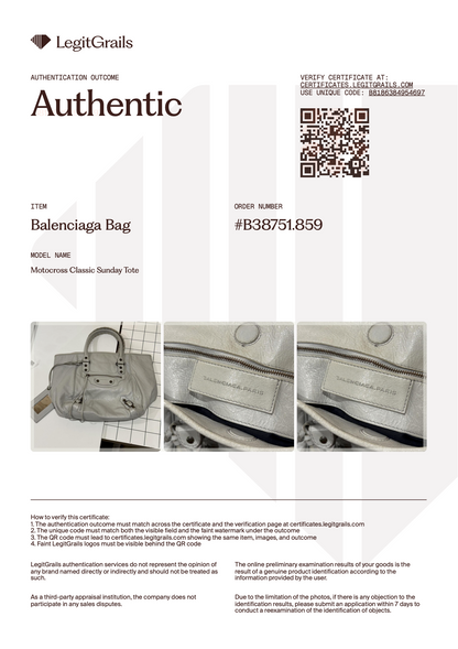 Balenciaga Motocross Classic Sunday Tote