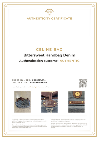 Celine Bittersweet Handbag Denim