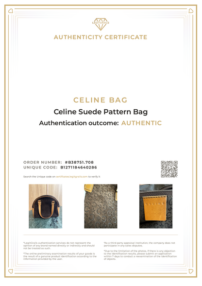 Celine Suede Pattern Bag