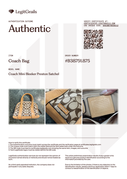 Coach Mini Bleeker Preston Satchel