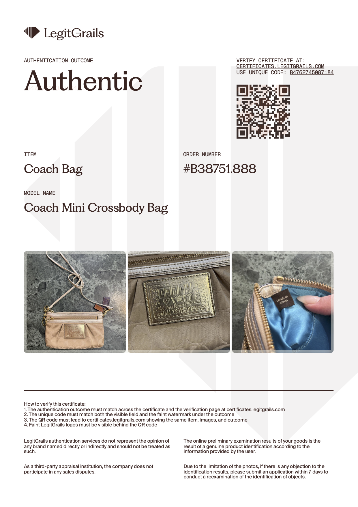 Coach Mini Crossbody Bag