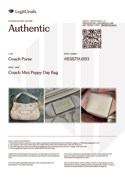 Coach Mini Poppy Daisy Bag