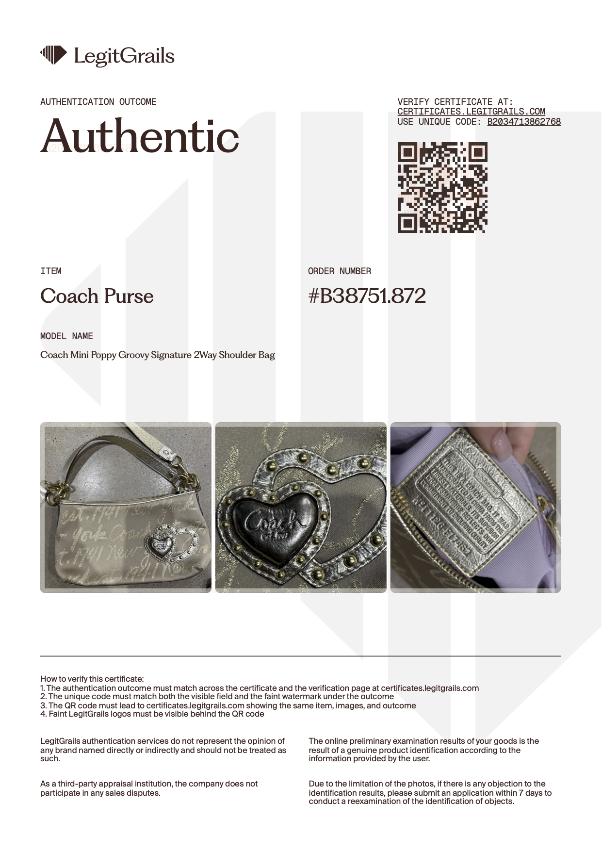 Coach Mini Poppy Groovy Signature 2Way Bag