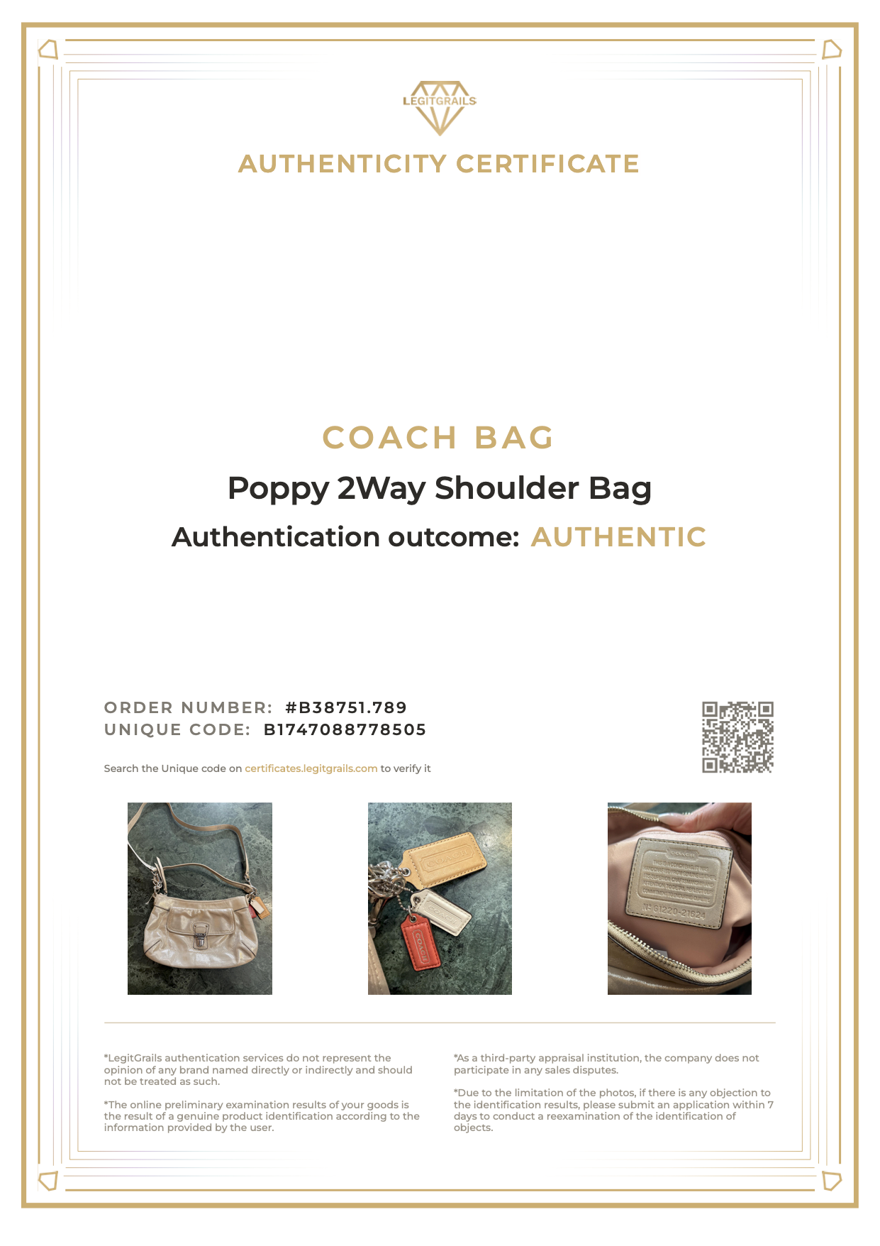 Coach Poppy 2Way Shoulder Bag