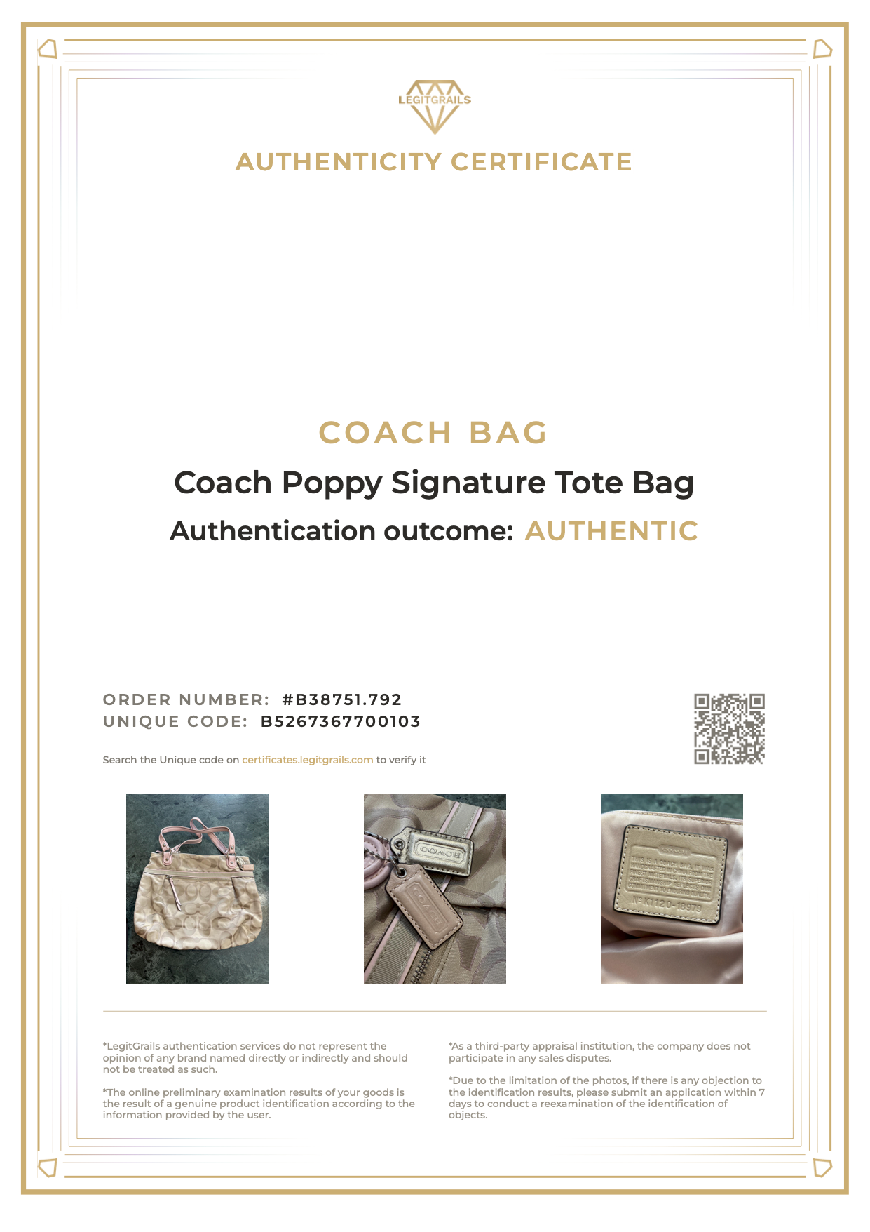 Coach Poppy Signature Tote Bag