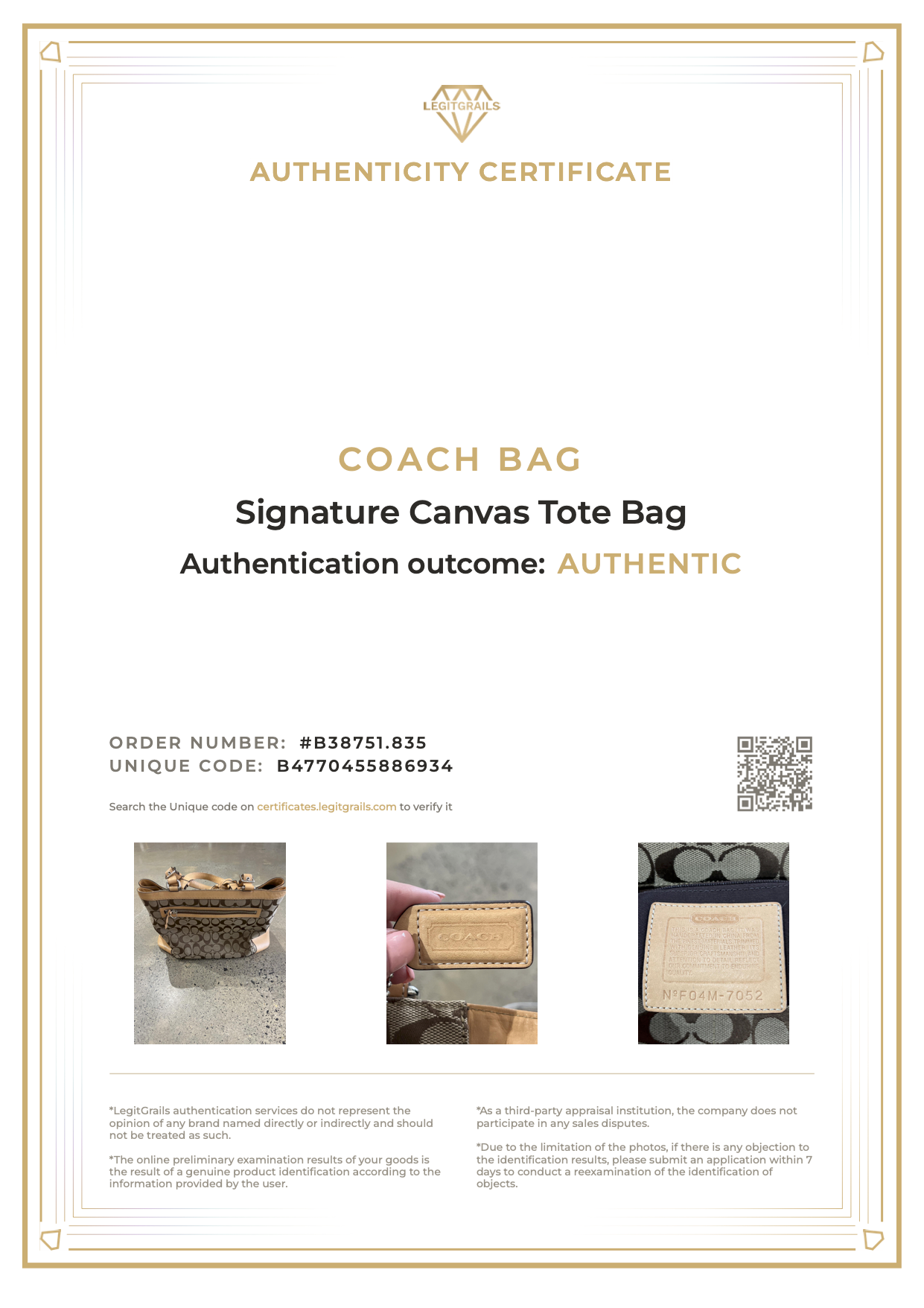 (PRE-ORDER) Coach Signature Canvas Tote Bag