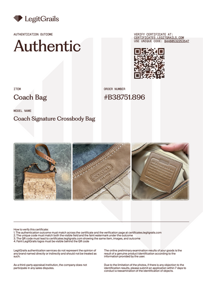 Coach Signature Crossbody Bag