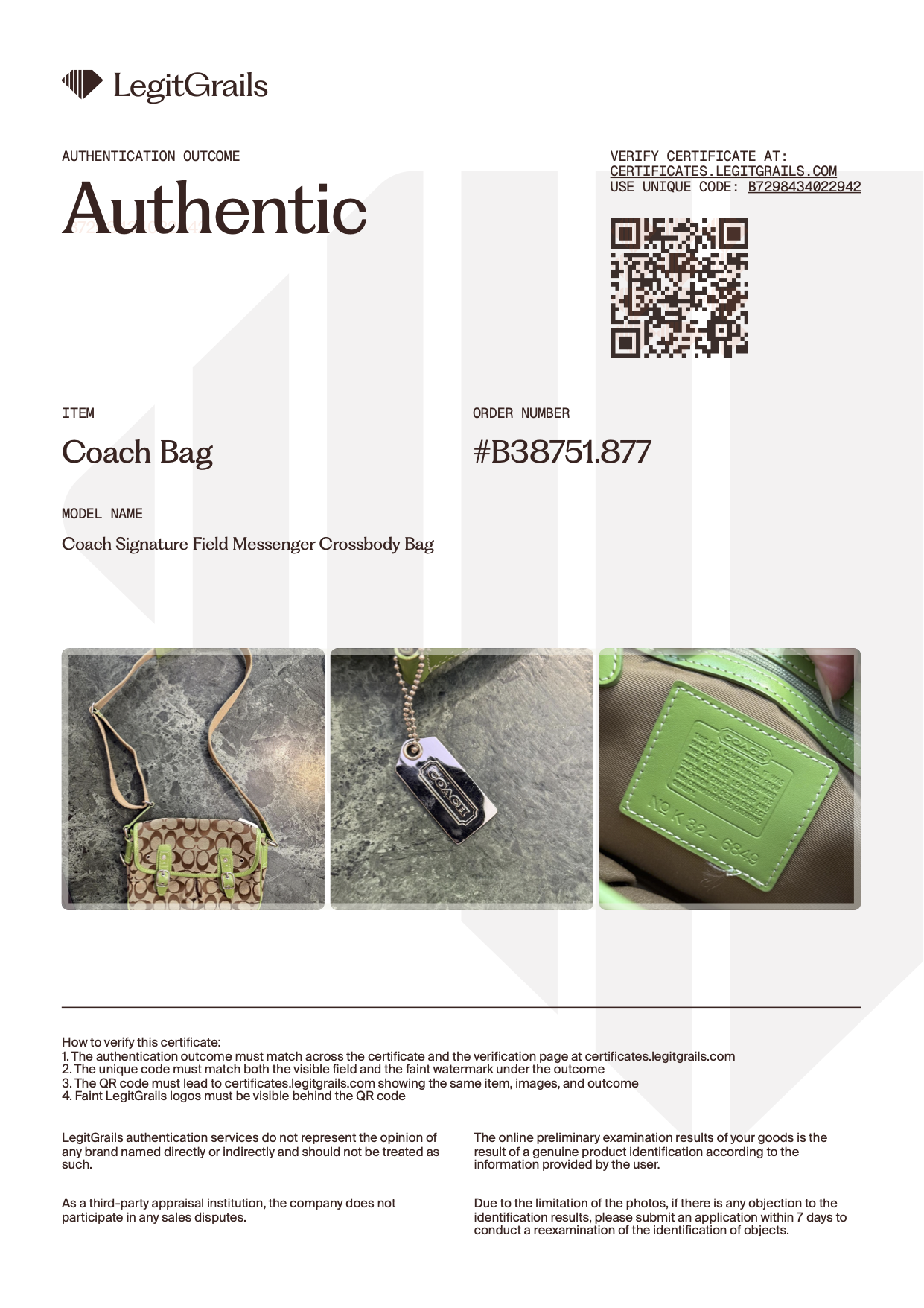 Coach Signature Field Messenger Crossbody Bag