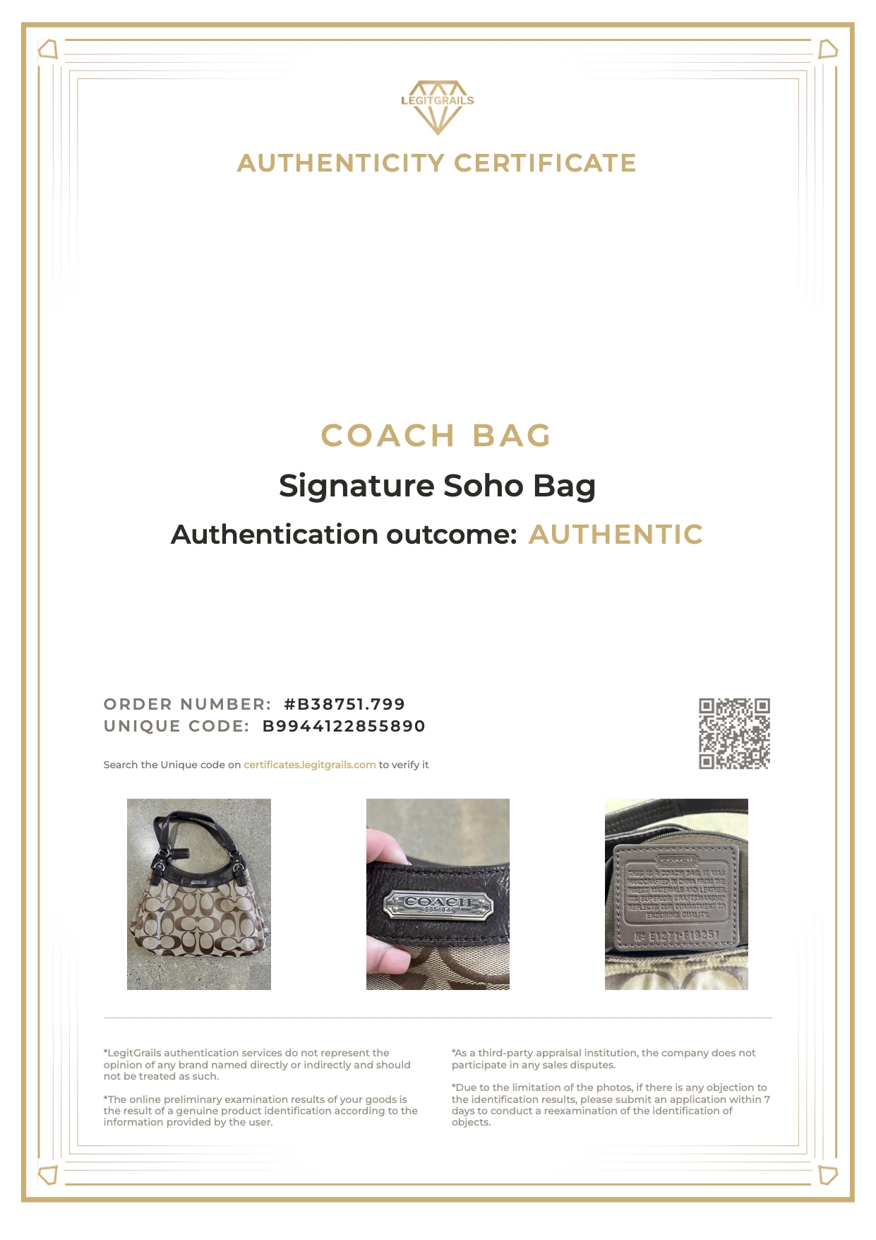 Coach Signature Soho Bag