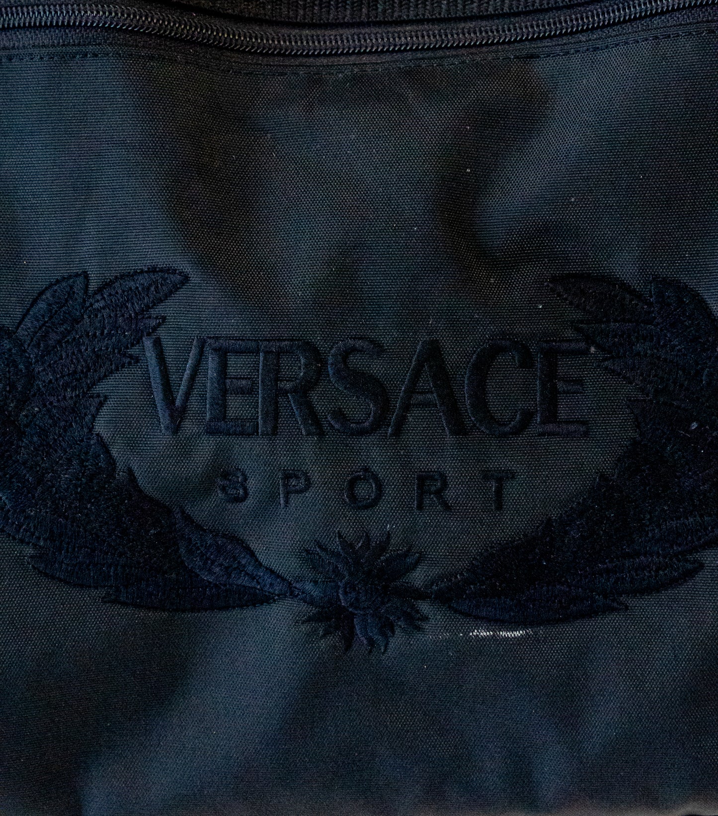 Versace Vintage Canvas Sports Duffle Bag